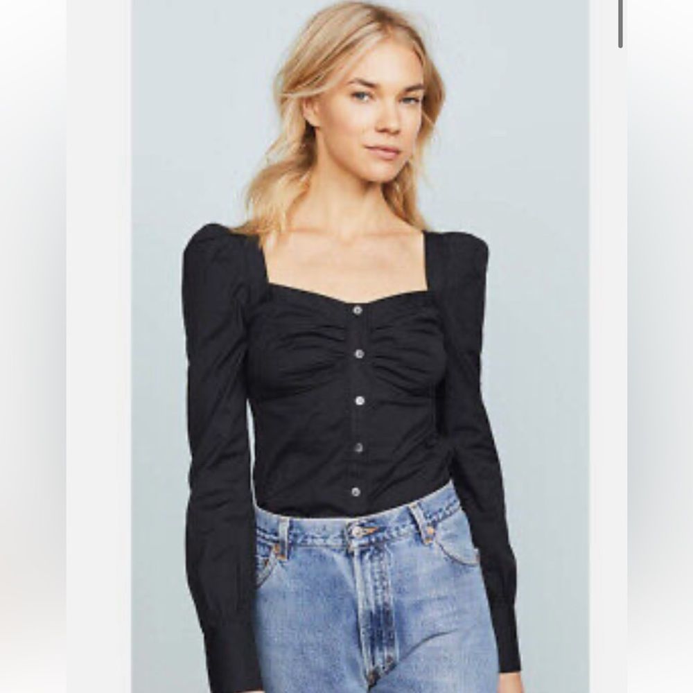 Veronica Beard Frankie top black size 6